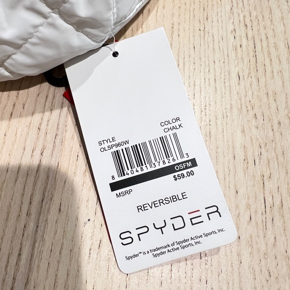 Spyder Women's Reversible Sherpa faux fur Bucket Hat white ski snowboard NWT - Picture 8 of 12